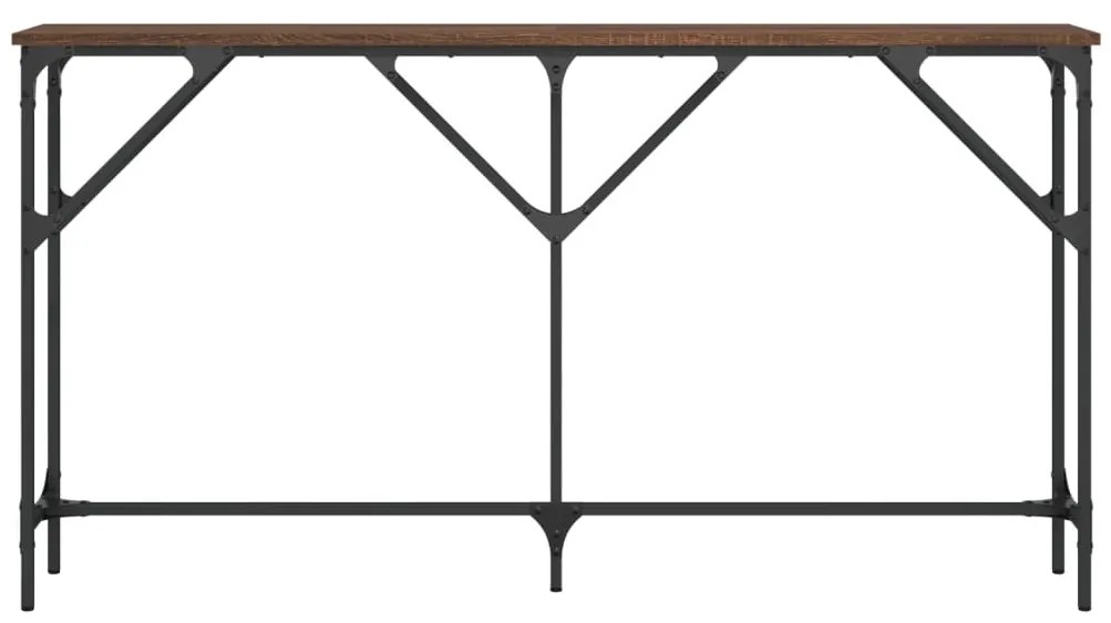 vidaXL Τραπέζι Κονσόλα Καφέ Δρυς 140 x 23 x 75 εκ. Επεξεργασμένο Ξύλο
