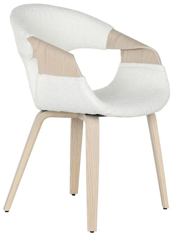 Καρέκλα Τραπεζαρίας Home ESPRIT Λευκό πολυεστέρας Ξύλο 55,5 x 67,5 x 80,5 cm