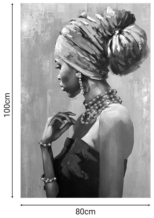Πίνακας σε καμβά African Inart 80x3x10εκ