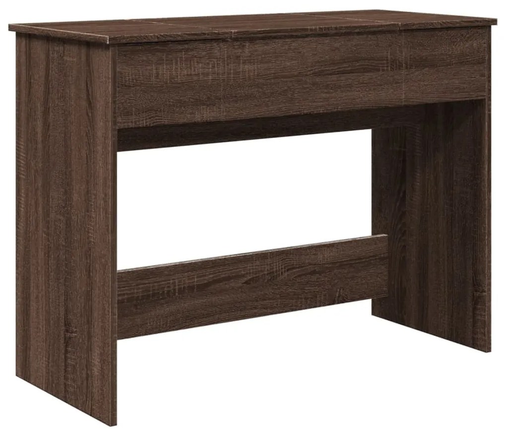 vidaXL Μπουντουάρ με Καθρέφτη Καφέ Δρυς 100x45x76 εκ.