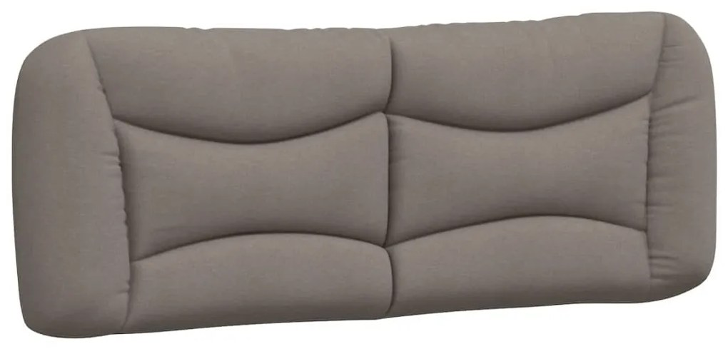 vidaXL Μαξιλάρι για Κεφαλάρι Μαύρο Taupe 140 εκ. Υφασμάτινο