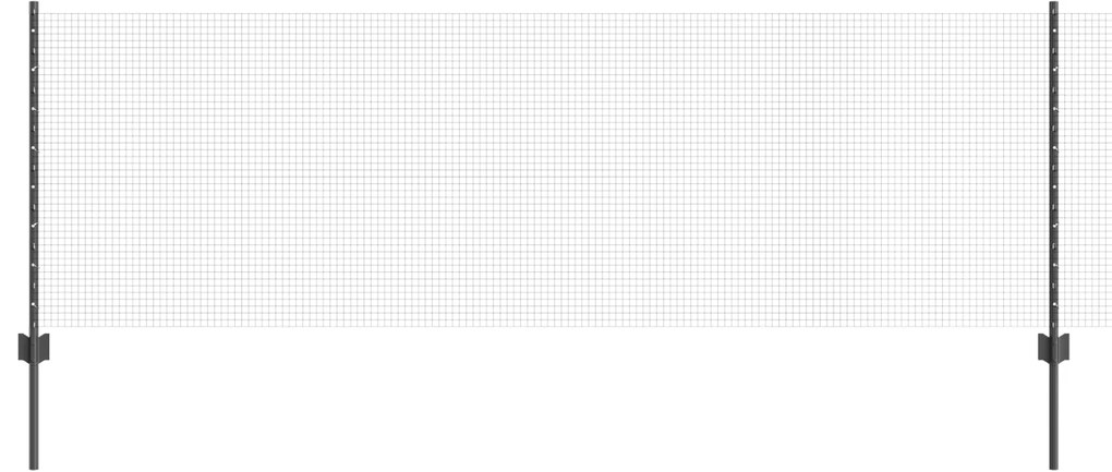 vidaXL Γαλβανισμένο Συρματόπλεγμα με 44 U Posts Γκρι 0.8x100 m Χάλυβας