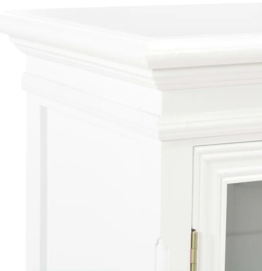 vidaXL Συρταριέρα Λευκή 70 x 28 x 70 εκ. από Μασίφ Ξύλο Πεύκου