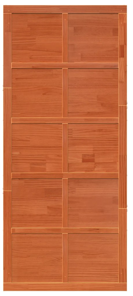 vidaXL Πόρτα αχυρώνα Καφέ κεριού 90 x 210 cm Μασίφ ξύλο πεύκου