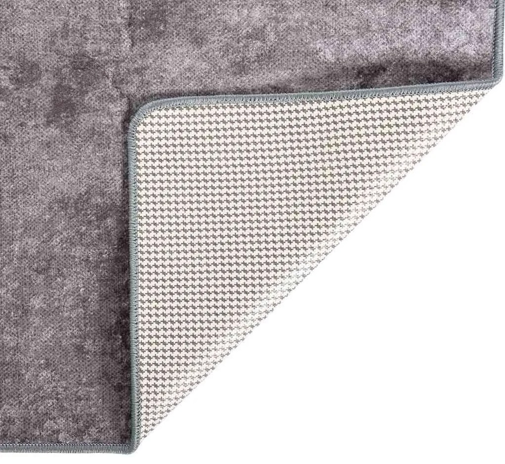 vidaXL Χαλί Πλενόμενο Αντιολισθητικό Γκρι 160 x 230 εκ.