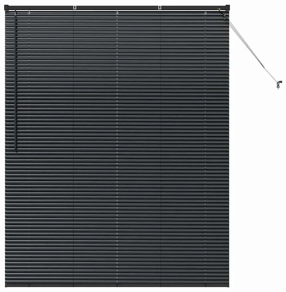 vidaXL Ρολό Παραθύρου με κουρτίνες Άλλο Μαύρο 140 x 175 εκ. Αλουμίνιο