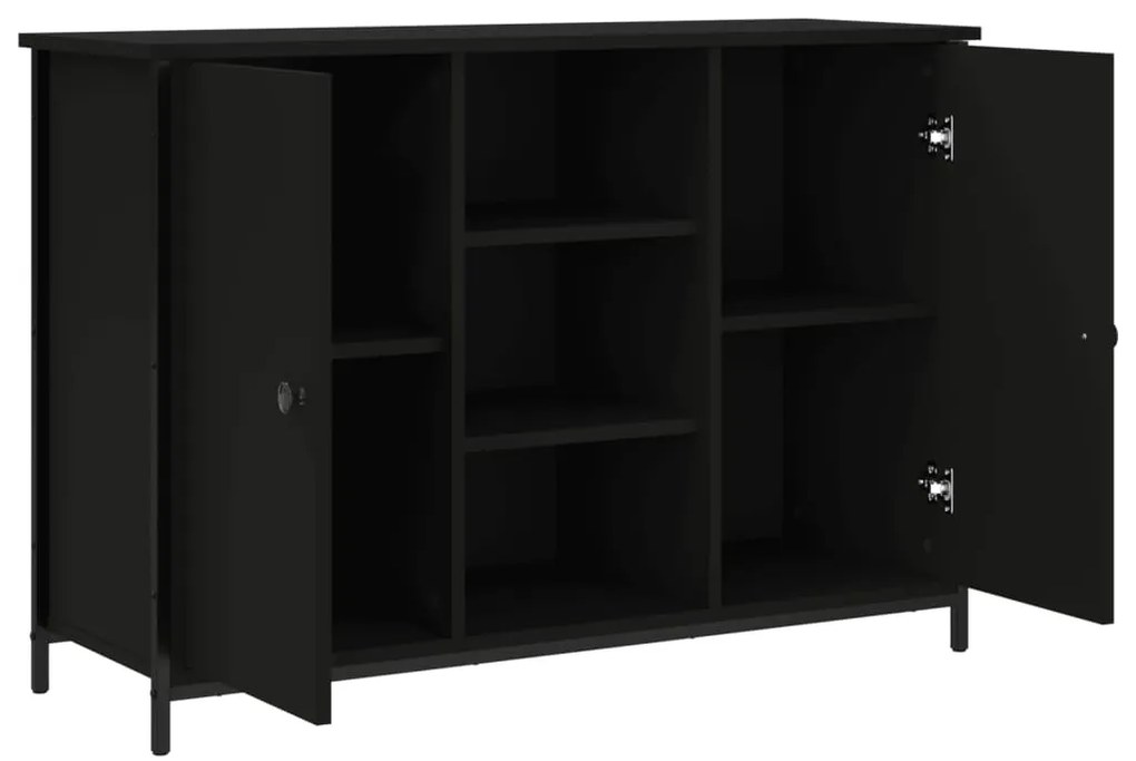 vidaXL Μπουφές Μαύρος 100 x 35 x 70 εκ. από Επεξεργασμένο Ξύλο