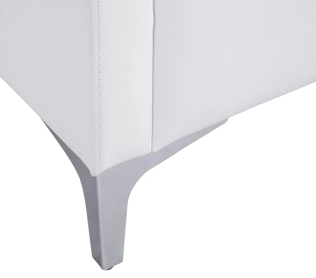 Καναπές Διθέσιος NELLIE με PU Λευκό 113x71x71Υ εκ. 113x71x71 εκ.