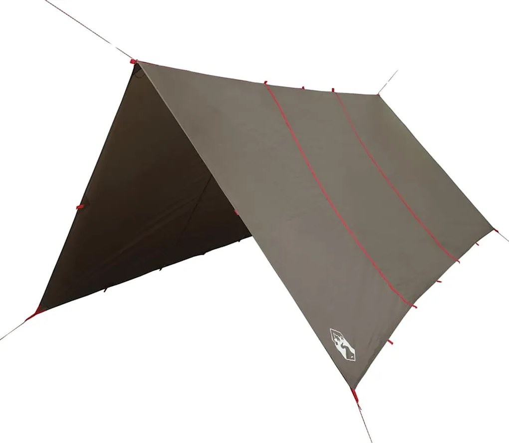 vidaXL Μουσαμάς Κάμπινγκ Αδιάβροχος Καφέ 451x420 εκ.