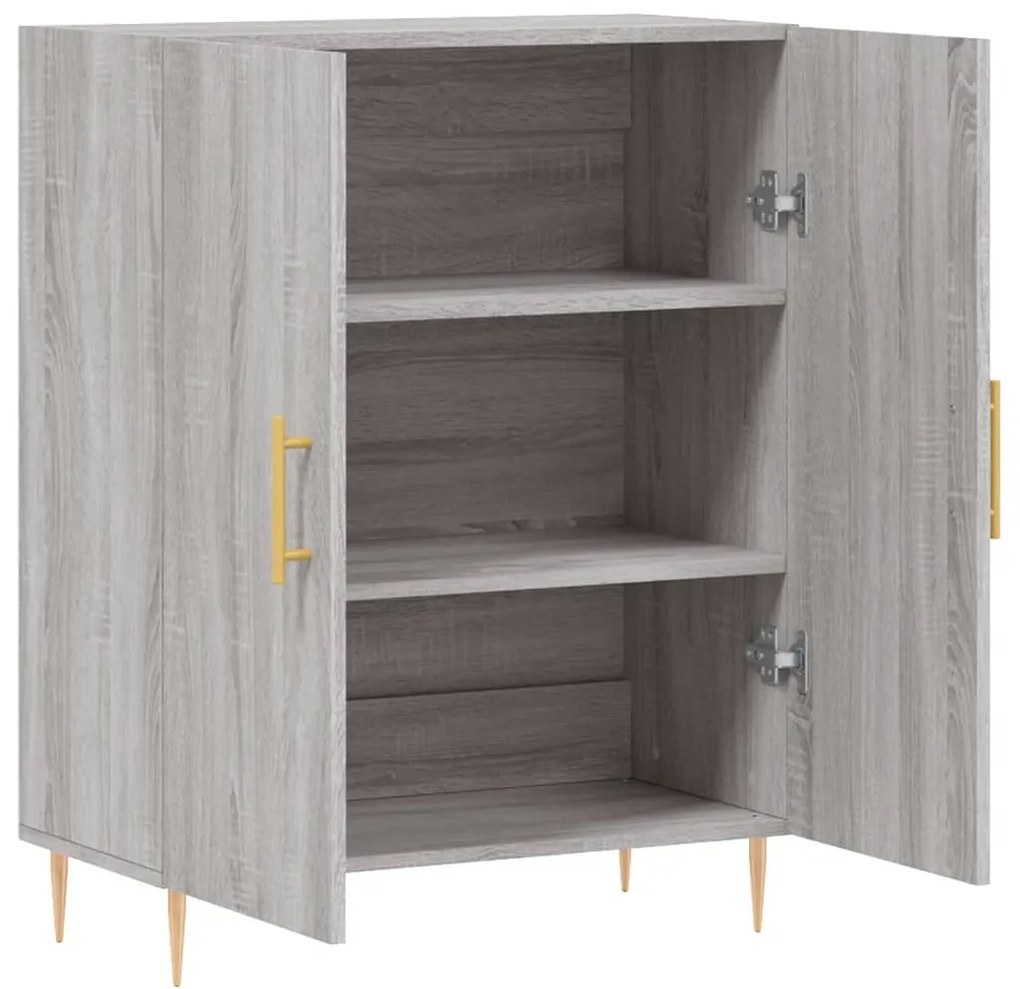 vidaXL Ντουλάπι Γκρι Sonoma 69,5 x 34 x 90 εκ. από Επεξεργασμένο Ξύλο