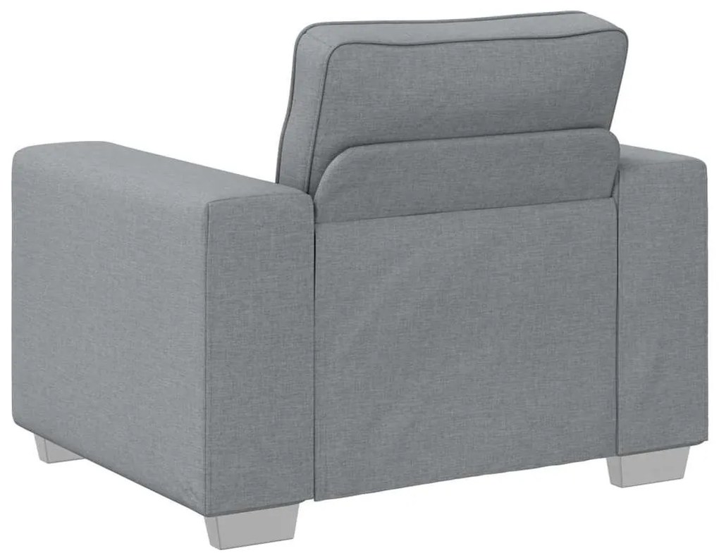 vidaXL Καναπές με μαξιλάρι Ανοιχτό γκρι 100 x 77 x 82 εκ ύφασμα