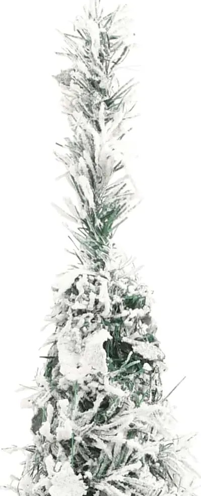 vidaXL Χριστουγεννιάτικο Δέντρο Τεχνητό Pop-up με Χιόνι 200 LED 210εκ.