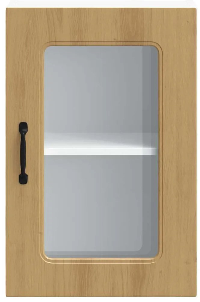 vidaXL Ντουλάπι κουζίνας με γυάλινη πόρτα "Kalmar" Artisan Oak