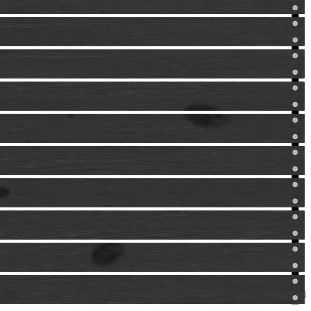 vidaXL Σαλόνι Κήπου Σετ 8 Τεμαχίων Μαύρο από Μασίφ Ξύλο Πεύκου