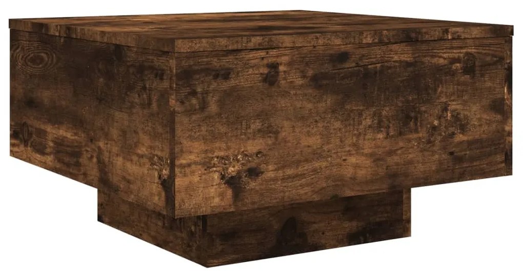 vidaXL Τραπεζάκι Σαλονιού Καπνιστή Δρυς 55x55x31 εκ. Επεξεργασμ. Ξύλο