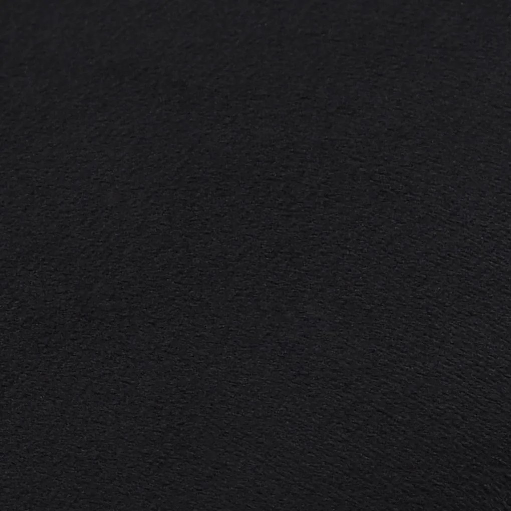 vidaXL Σκαμπό Μαύρο / Χρυσό Βελούδινο 28 x 36 cm