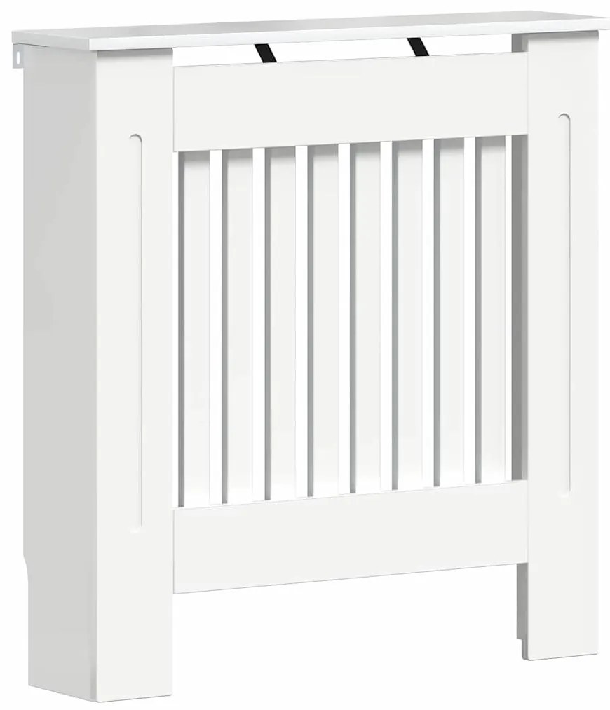 vidaXL Καπάκι Καλοριφέρ Υψηλής γυαλάδας λευκό 78 x 19 x 81,5 cm