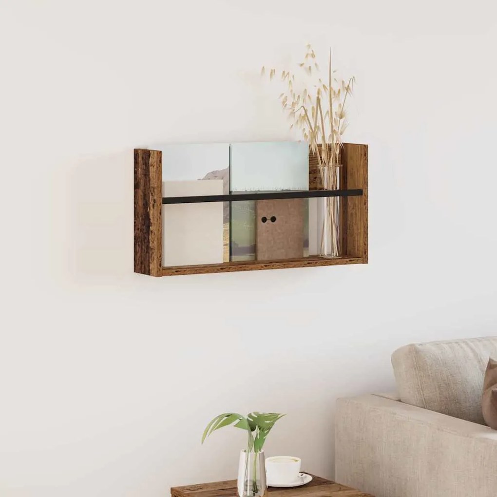 Ράφι Περιοδικών Παλιό ξύλο 60 x 12 x 30 εκ Επεξεργασμένο ξύλο