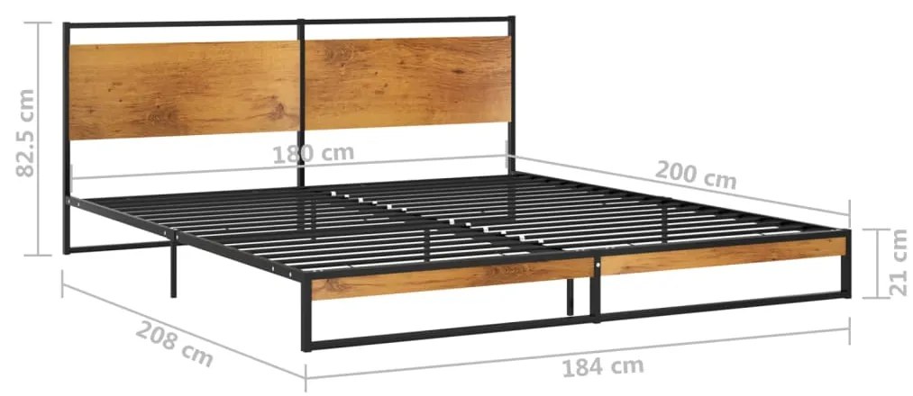 vidaXL Πλαίσιο Κρεβατιού 180 x 200 εκ. Μεταλλικό