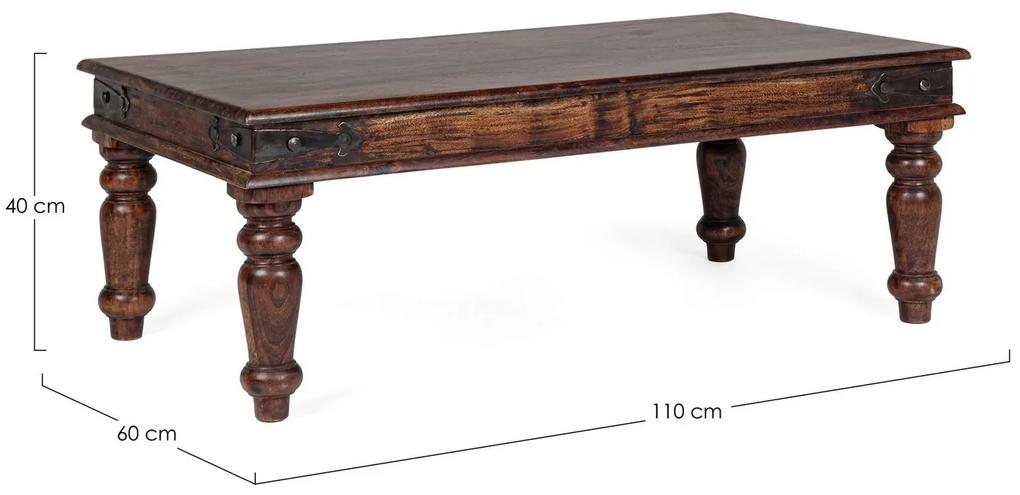 Τραπέζι σαλονιού jaipur Καφέ (110x60x40εκ.)