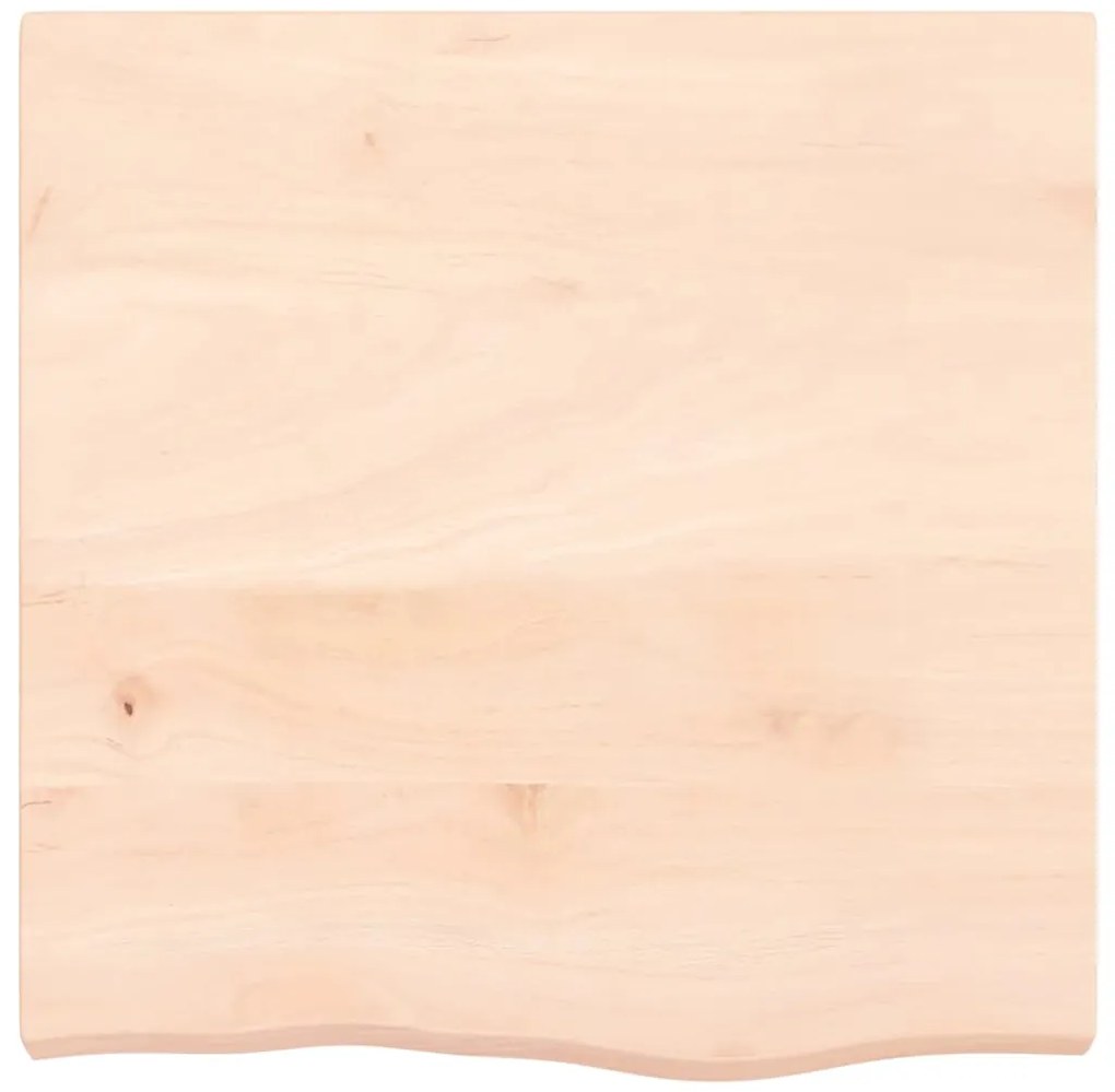 vidaXL Επιφάνεια Τραπεζιού 60x60x(2-6) εκ Ακατέργαστο Μασίφ Ξύλο Δρυός