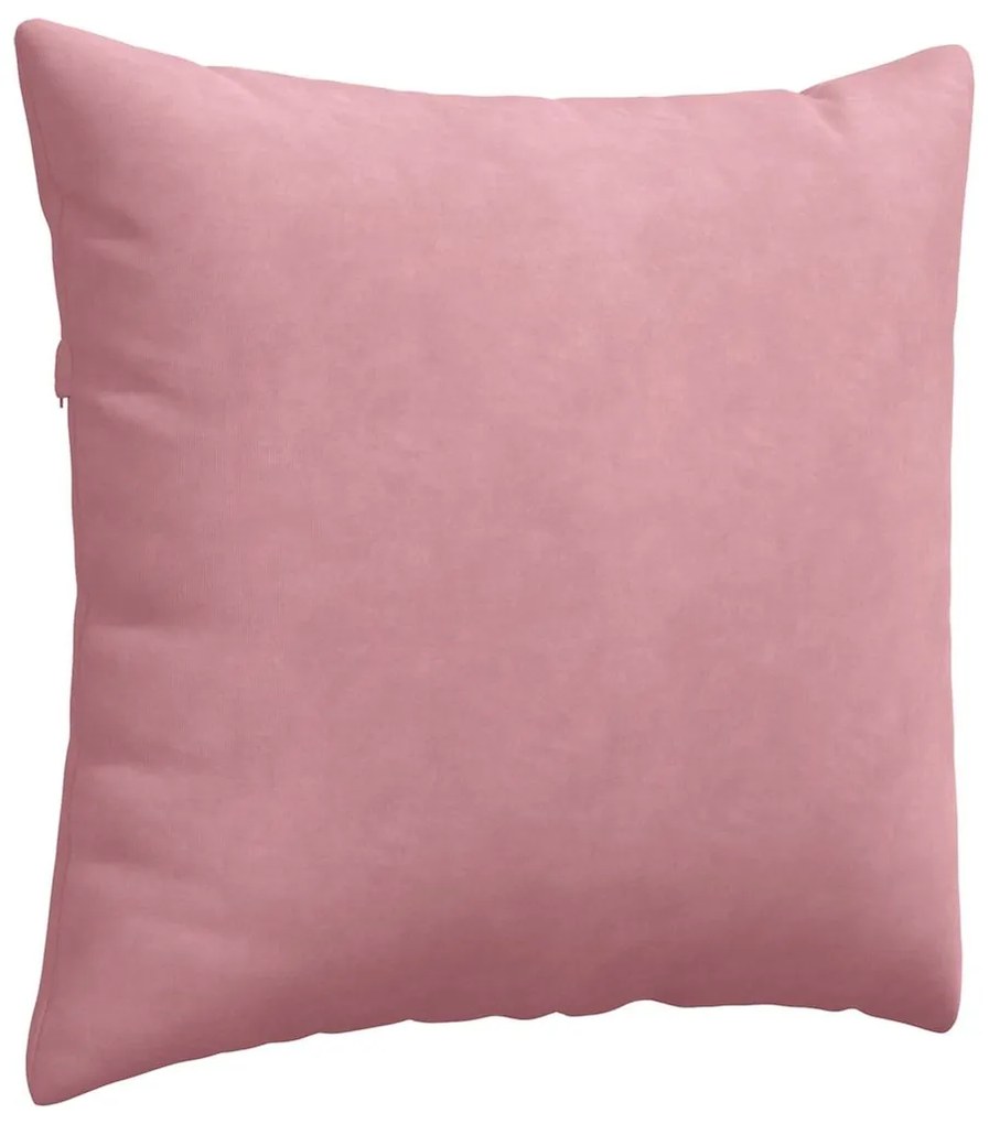 vidaXL Μαξιλάρι Καναπέ 2 pcs Ροζ 45 x 45 cm Υφασμάτινο Κορντουρά