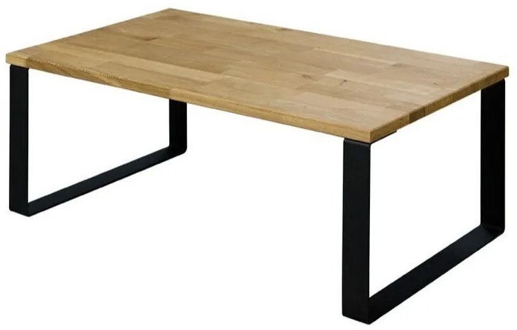 Τραπεζάκι σαλονιού Indiana A102, Μαύρο, Δρυς, 38x60x100cm, 15 kg, Πλαστικοποιημένη μοριοσανίδα, Ξύλο, Γωνιακό | Epipla1.gr