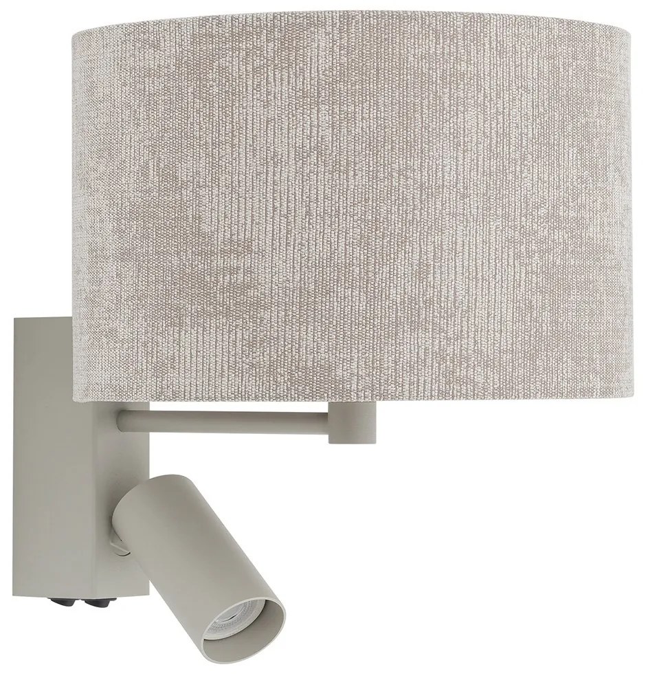 Φωτιστικό Τοίχου Cedro A 11668 23x25.5-30cm 10W Led, 10W Gu10/Led Beige-Grey Nowodvorski