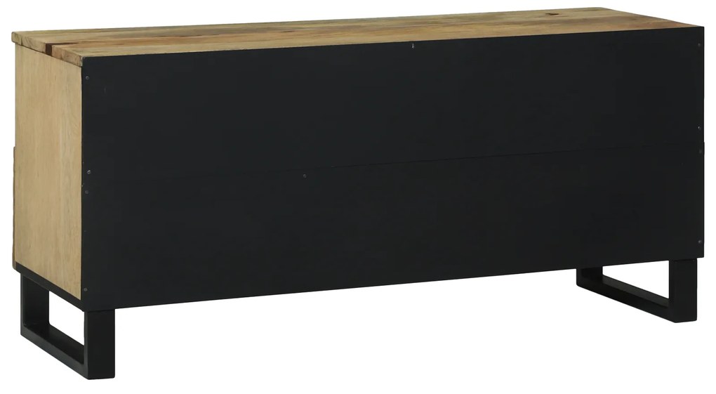 vidaXL TV Cabinet 100x33.5x46 cm Μασίφ Ξύλο Μάνγκο