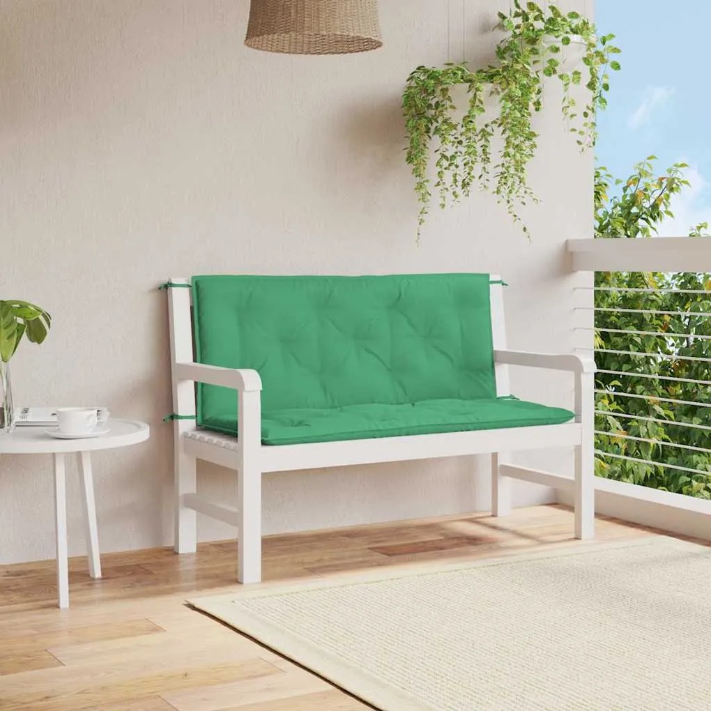 vidaXL Μαξιλάρι Πάγκου Κήπου Γκρι 120x(50+50)x7 εκ. Ύφασμα Oxford