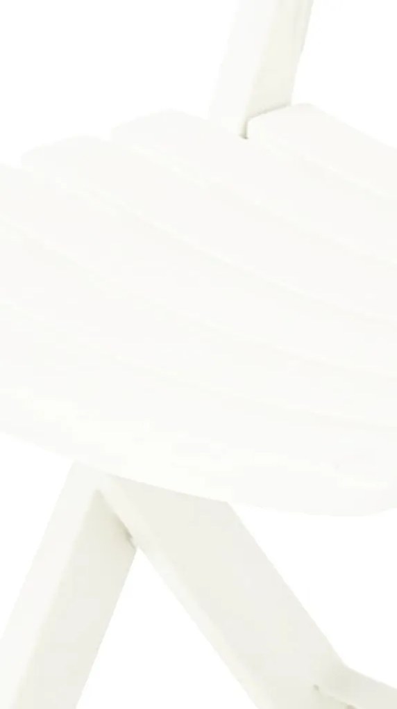 vidaXL Καρέκλες Κήπου Πτυσσόμενες 2 τεμ. Λευκές Πλαστικές