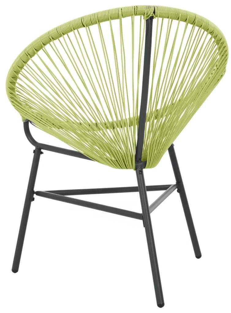 vidaXL Πολυθρόνα Acapulco Κήπου Πράσινη από Συνθετικό Ρατάν