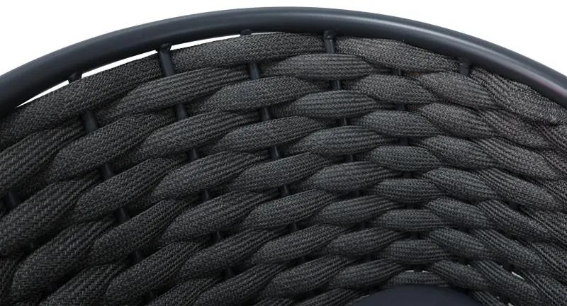 Καρέκλα - Πολυθρόνα Noevo αλουμινίου-pp στοιβαζόμενη με γκρι σκελετό και μαξιλάρι 57x62x77 εκ. 57x62x76 εκ.