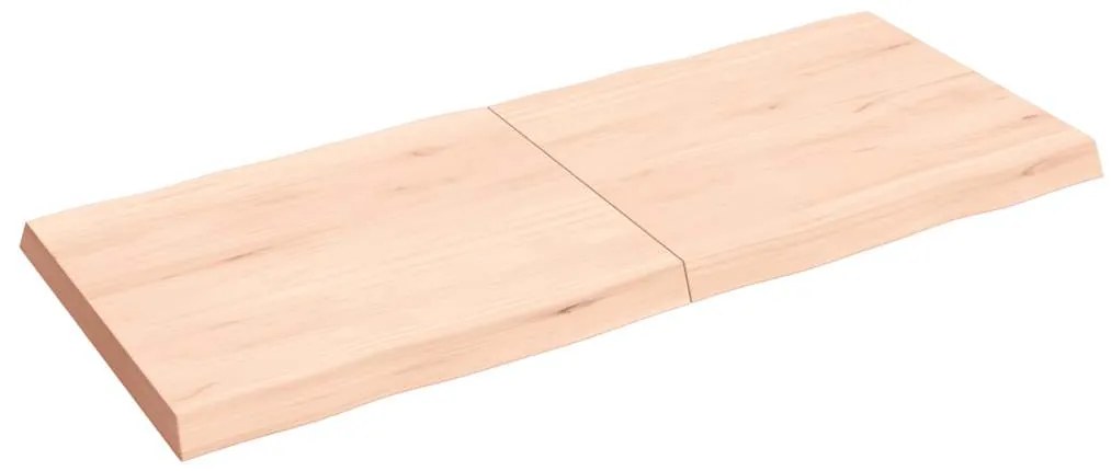 vidaXL Επιφάνεια Τραπεζιού 140x60x(2-6)εκ Ακατέργαστο Μασίφ Ξύλο Δρυός