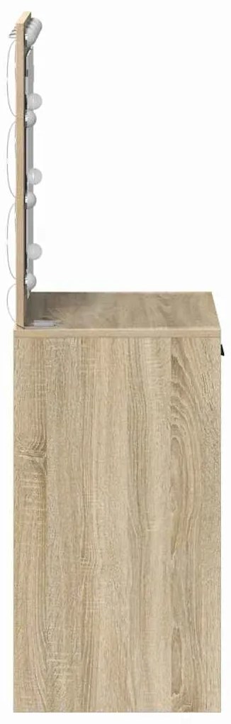 vidaXL Κομοδίνο Sonoma Δρυς 50 x 41 x 135 εκ Επεξεργασμένο ξύλο
