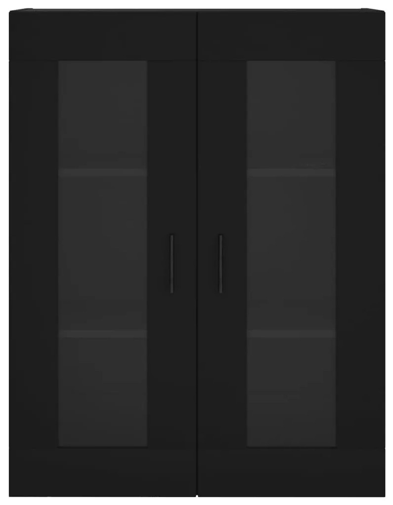 vidaXL Ντουλάπι Μαύρο 69,5x34x180 εκ. από Επεξεργασμένο Ξύλο