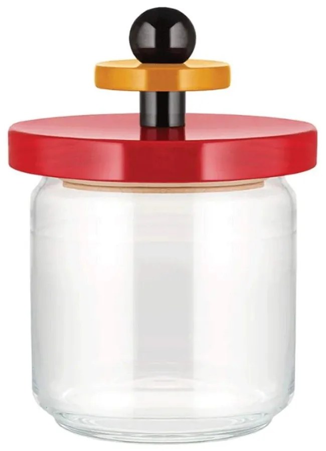 Βάζο Αποθήκευσης ES16/75 750ml 12x17cm Red-Multi Alessi Wood, Glass