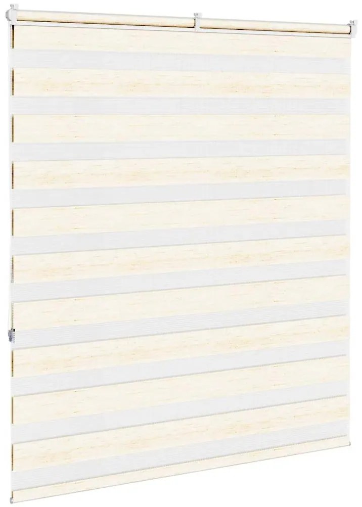 vidaXL Ζέβρα τυφλή μπεζ μάρμαρο Πλάτος υφάσματος 115,9 εκ. Πολυεστέρας