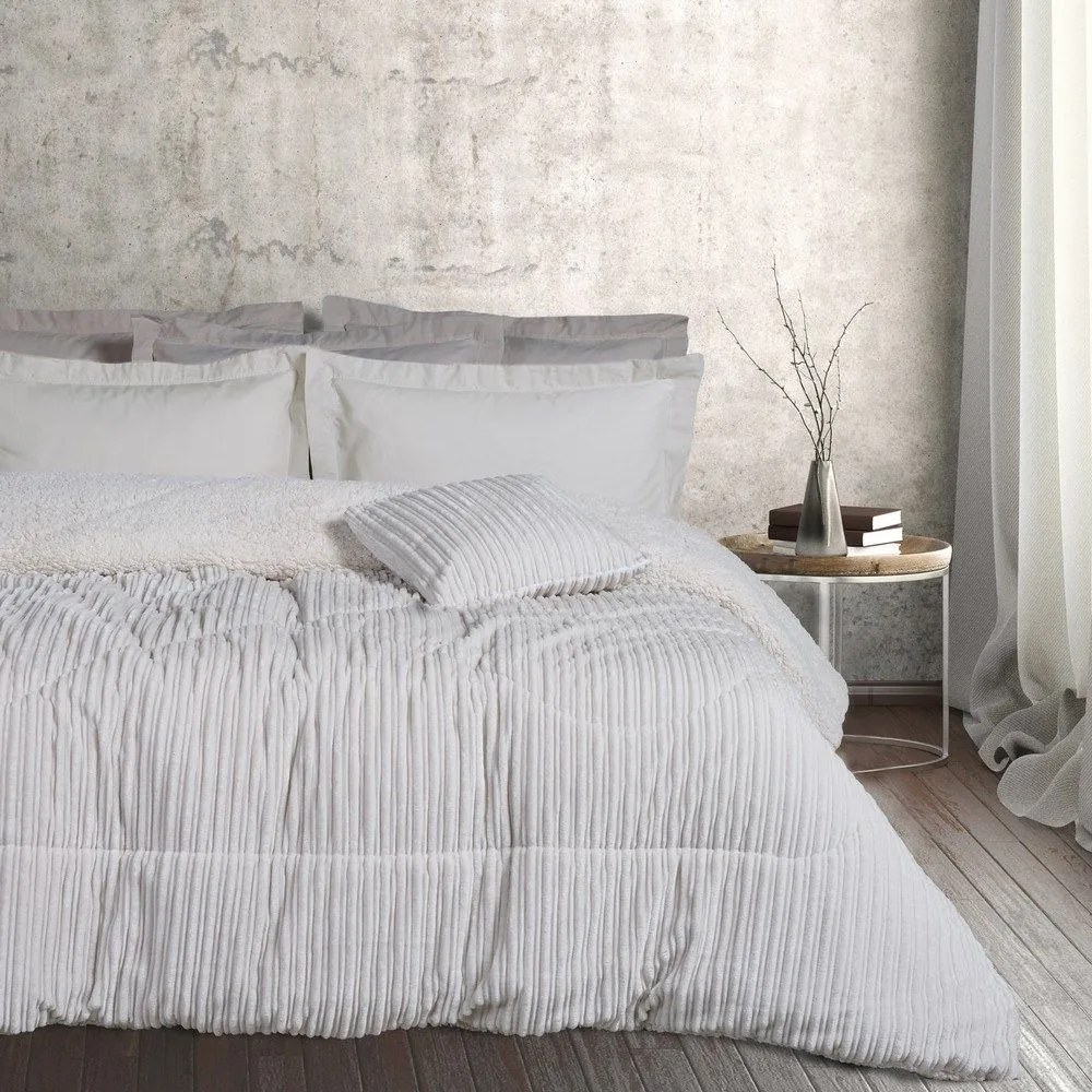 Κουβερτοπάπλωμα Sherpa 1178 Dusty Ivory Das Home Υπέρδιπλo 220x240cm Πολυέστερ