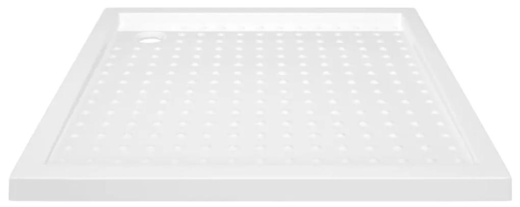Βάση Ντουζιέρας με Σχέδιο Τάπας Λευκή 80 x 80 x 4  εκ. από ABS - Λευκό