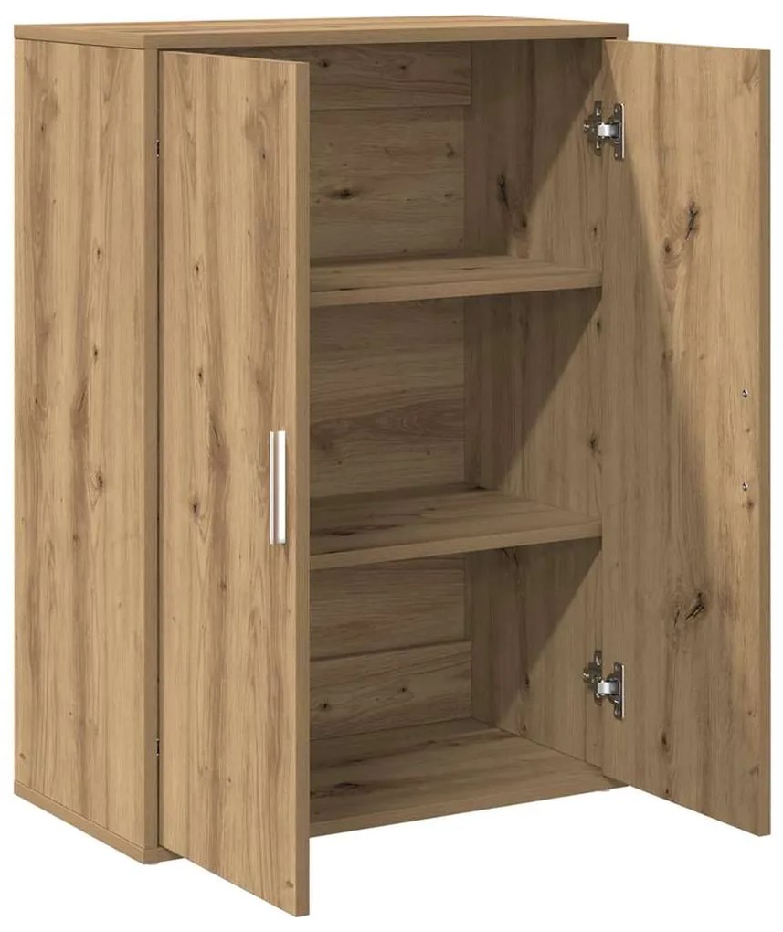 vidaXL Πλαϊνό γραφείο artisan δρυς 60 x 31 x 84 εκ. Επεξεργασμένο ξύλο