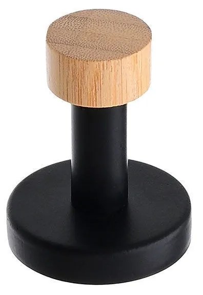 ESTIA ΚΡΕΜΑΣΤΡΑ ΕΠΙΤΟΙΧΙΑ BAMBOO ESSENTIALS ΜΟΝΗ ΜΕΤΑΛΛΙΚΗ ΜΑΥΡΗ