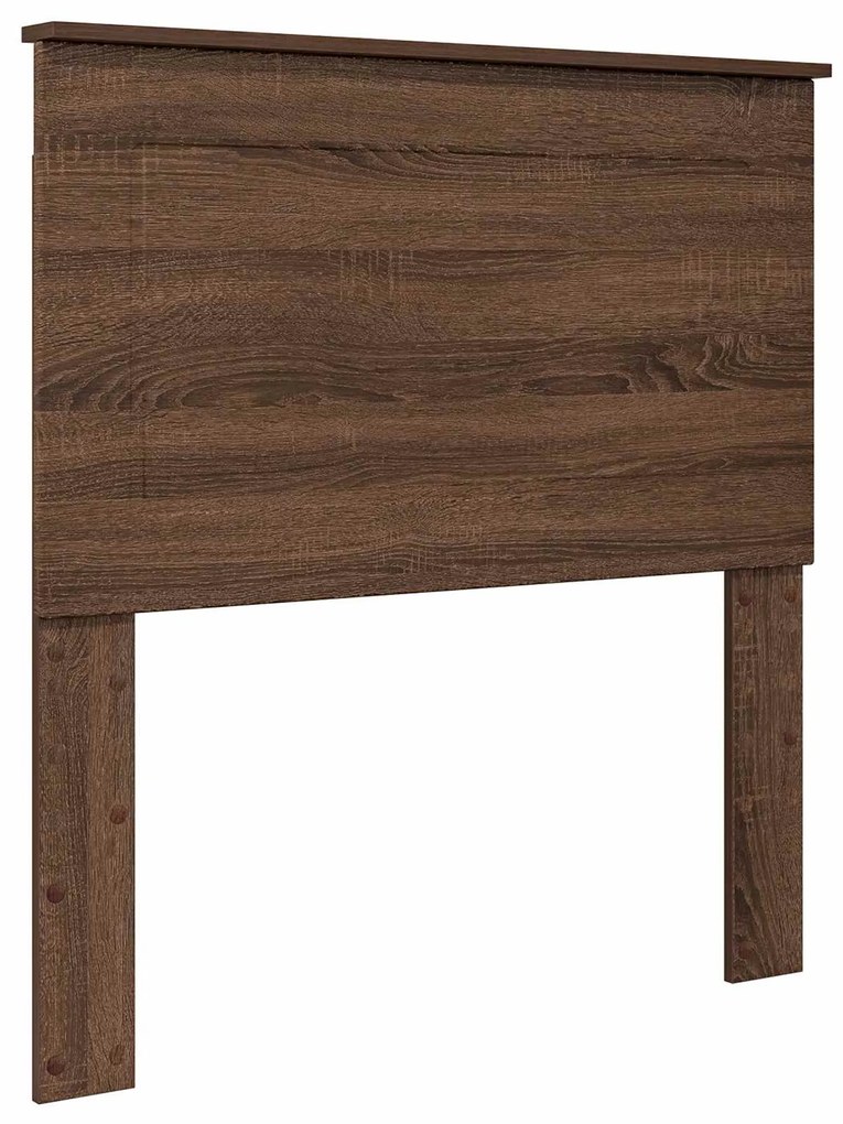 vidaXL Κρεβάτι Αποθήκης Καφέ δρυς 75 x 190 cm Επεξεργασμένο ξύλο