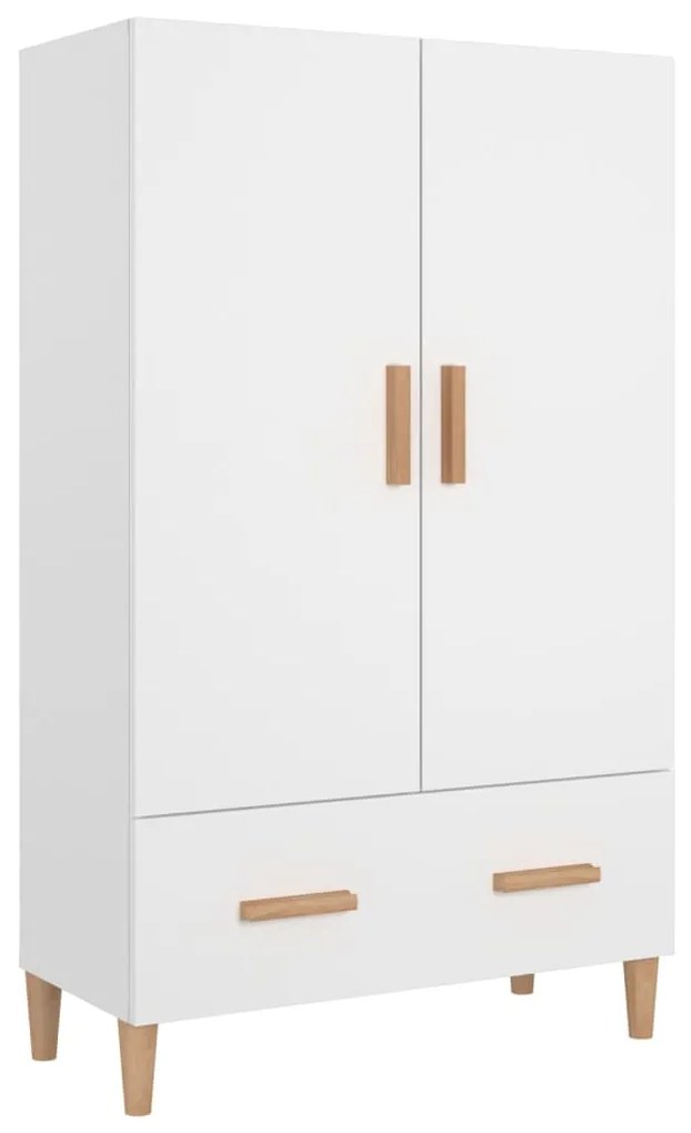 vidaXL Ντουλάπα Γυαλιστερό Λευκό 70x31x115 εκ. από Επεξεργασμένο Ξύλο