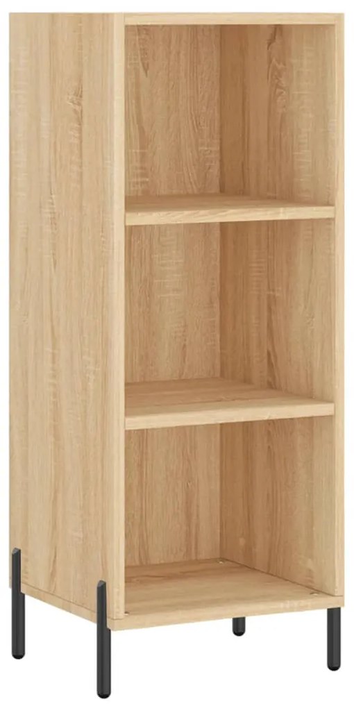 vidaXL Μπουφές Sonoma δρυς 34,5 x 34 x 180 εκ. από Επεξεργασμένο Ξύλο