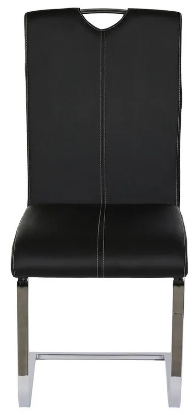 Καρέκλα Τραπεζαρίας DKD Home Decor Μαύρο Μέταλλο Πολυουρεθάνιο (59 x 45 x 102 cm)