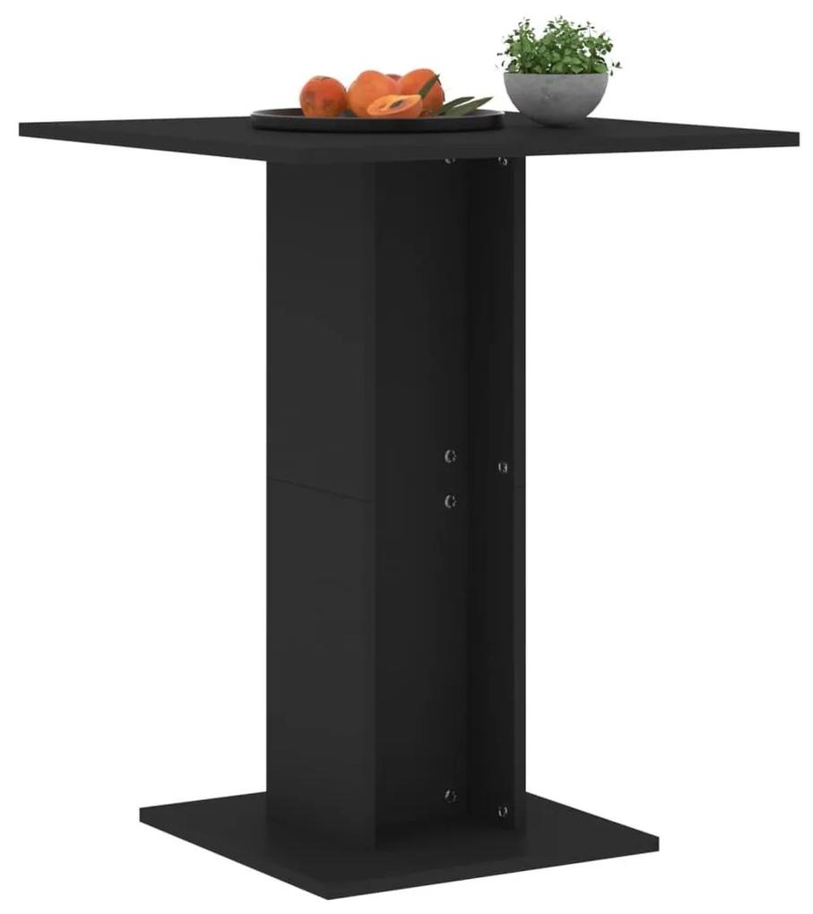 Τραπέζι Bistro Μαύρο 60 x 60 x 75 εκ. Μοριοσανίδα - Μαύρο