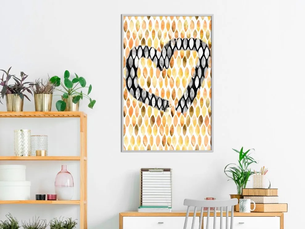 Αφίσα - I Love Oranges - 20x30 - Χρυσό - Με πασπαρτού