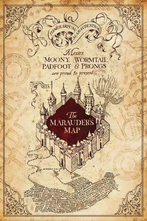 XXL Αφίσα Harry Potter - Marauders Map