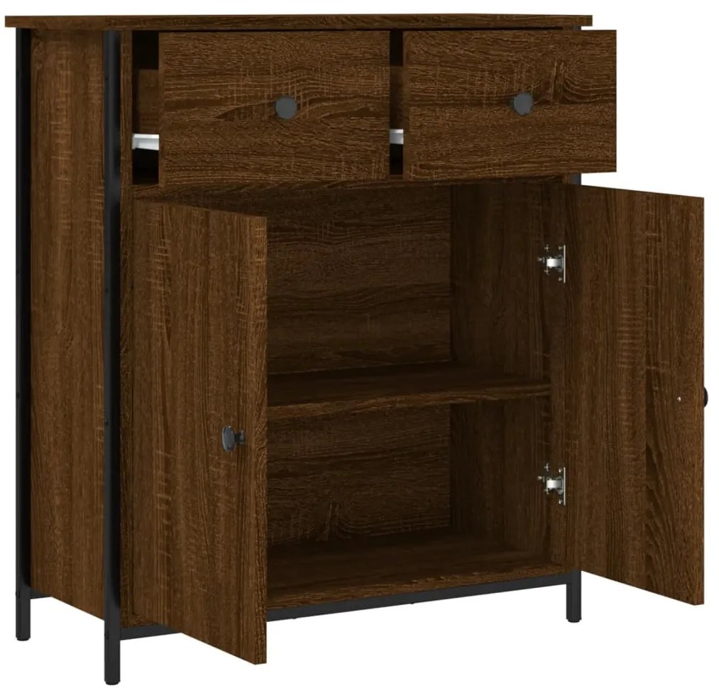 vidaXL Ντουλάπι Καφέ Δρυς 70 x 30 x 80 εκ. από Επεξεργ. Ξύλο